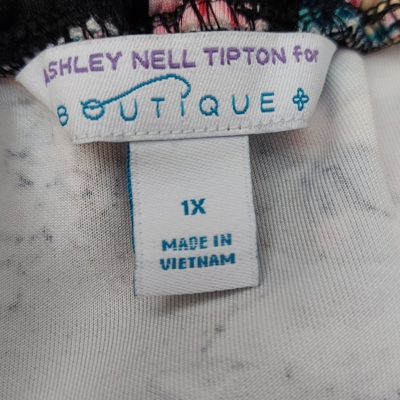 Gorgeous floral A-line full skirt. 1X . Side zip. - Picture 6 of 6